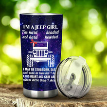 Load image into Gallery viewer, Personalized Jeep Girl Tumbler Custom Name 20oz Drinkware Gift
