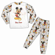 Load image into Gallery viewer, Personalized Mouse Pajamas Set Custom Name Gift for Kids
