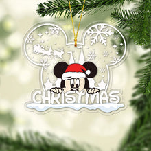 Load image into Gallery viewer, Personalized Christmas Mouse Ear Acrylic Ornament Gift
