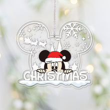 Load image into Gallery viewer, Personalized Christmas Mouse Ear Acrylic Ornament Gift
