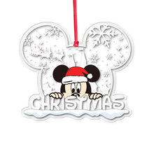 Load image into Gallery viewer, Personalized Christmas Mouse Ear Acrylic Ornament Gift
