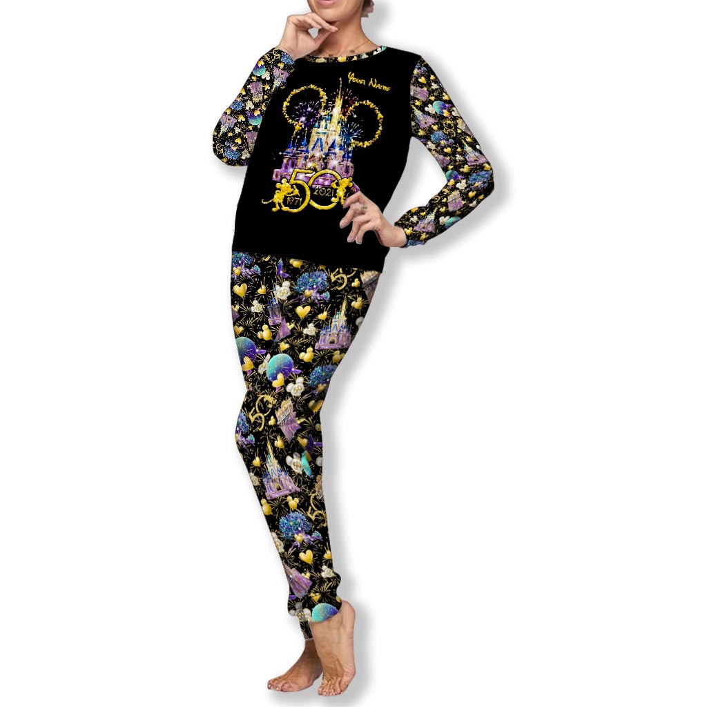 Personalized 50th Anniversary Mouse Pajamas Set for Family