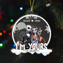 Load image into Gallery viewer, Personalized Transparent Christmas Ornament Custom Couple Gift
