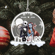 Load image into Gallery viewer, Personalized Transparent Christmas Ornament Custom Couple Gift
