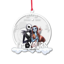Load image into Gallery viewer, Personalized Transparent Christmas Ornament Custom Couple Gift
