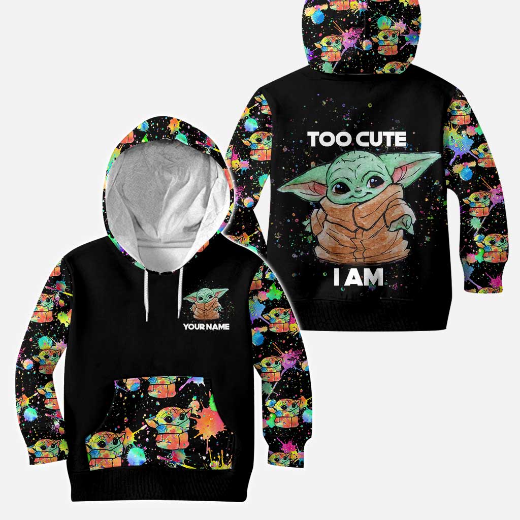 Personalized The Force Hoodie and Leggings Set for Kids
