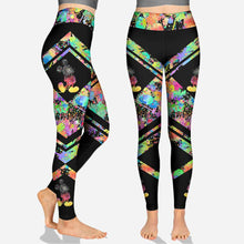 Load image into Gallery viewer, Personalized Colorful Splatter Hoodie &amp; Leggings Set for Anniversary Gift
