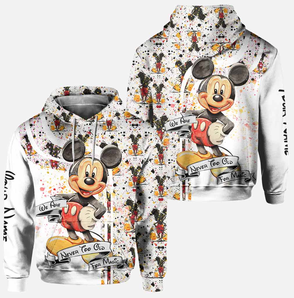 Personalized Mouse Ears Hoodie and Leggings Set for Kids, Custom Name Birthday Gift