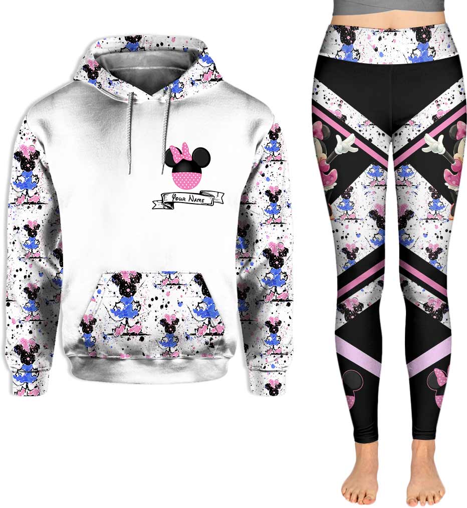Personalized Mouse Ears Hoodie and Leggings Set for Kids Birthday Gift