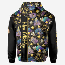 Load image into Gallery viewer, Personalized All Over T-shirt and Hoodie for Couples | Engagement Gift
