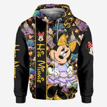 Load image into Gallery viewer, Personalized All Over T-shirt and Hoodie for Couples | Engagement Gift
