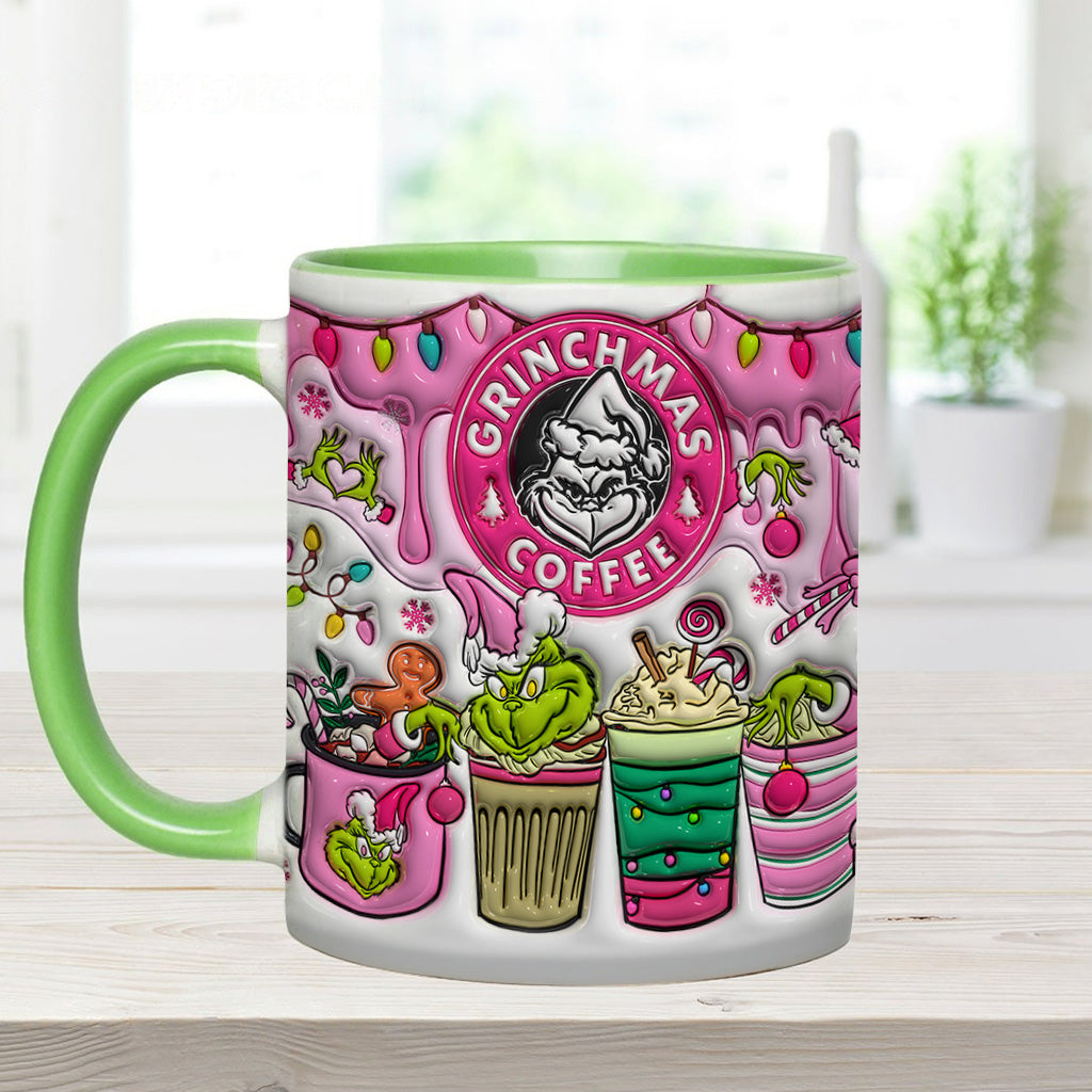 Personalized Grinchmas Coffee Accent Mug Custom Gift for Christmas