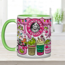 Load image into Gallery viewer, Personalized Grinchmas Coffee Accent Mug Custom Gift for Christmas
