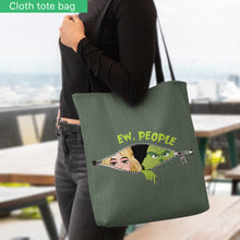 Load image into Gallery viewer, Personalized Ew People Tote Bag Custom Name Gift for Christmas
