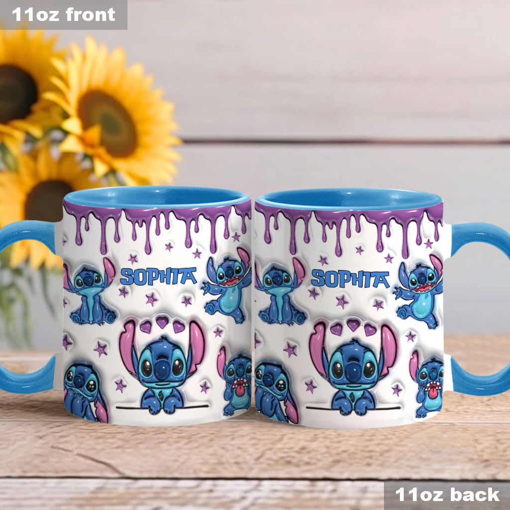 Personalized Ohana Accent Mug Custom Name Gift for Family