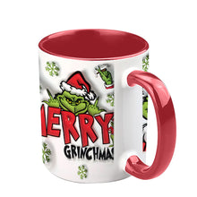Load image into Gallery viewer, Personalized Grinch Accent Mug Custom Name Holiday Gift
