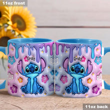 Load image into Gallery viewer, Personalized Ohana Accent Mug Custom Name Gift for Family
