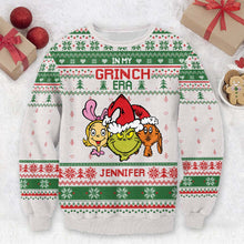 Load image into Gallery viewer, Personalized Grinch Era Ugly Sweater Custom Name Gift for Kids
