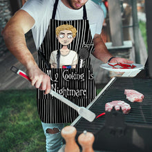 Load image into Gallery viewer, Personalized Cooking Apron Custom Name Unique Gift for Him/Her
