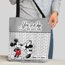 Load image into Gallery viewer, Personalized Cloth Tote Bag You &amp; Me Custom Names Gift
