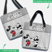 Load image into Gallery viewer, Personalized Cloth Tote Bag You &amp; Me Custom Names Gift
