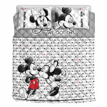 Load image into Gallery viewer, Personalized Mouse Quilt Set for Couples - Wedding Gift Idea
