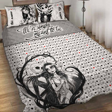 Load image into Gallery viewer, Personalized Nightmare Before Christmas Quilt Set Couples Gift
