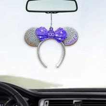 Load image into Gallery viewer, Personalized Disney 100 Mouse Car Ornament Custom Name Gift
