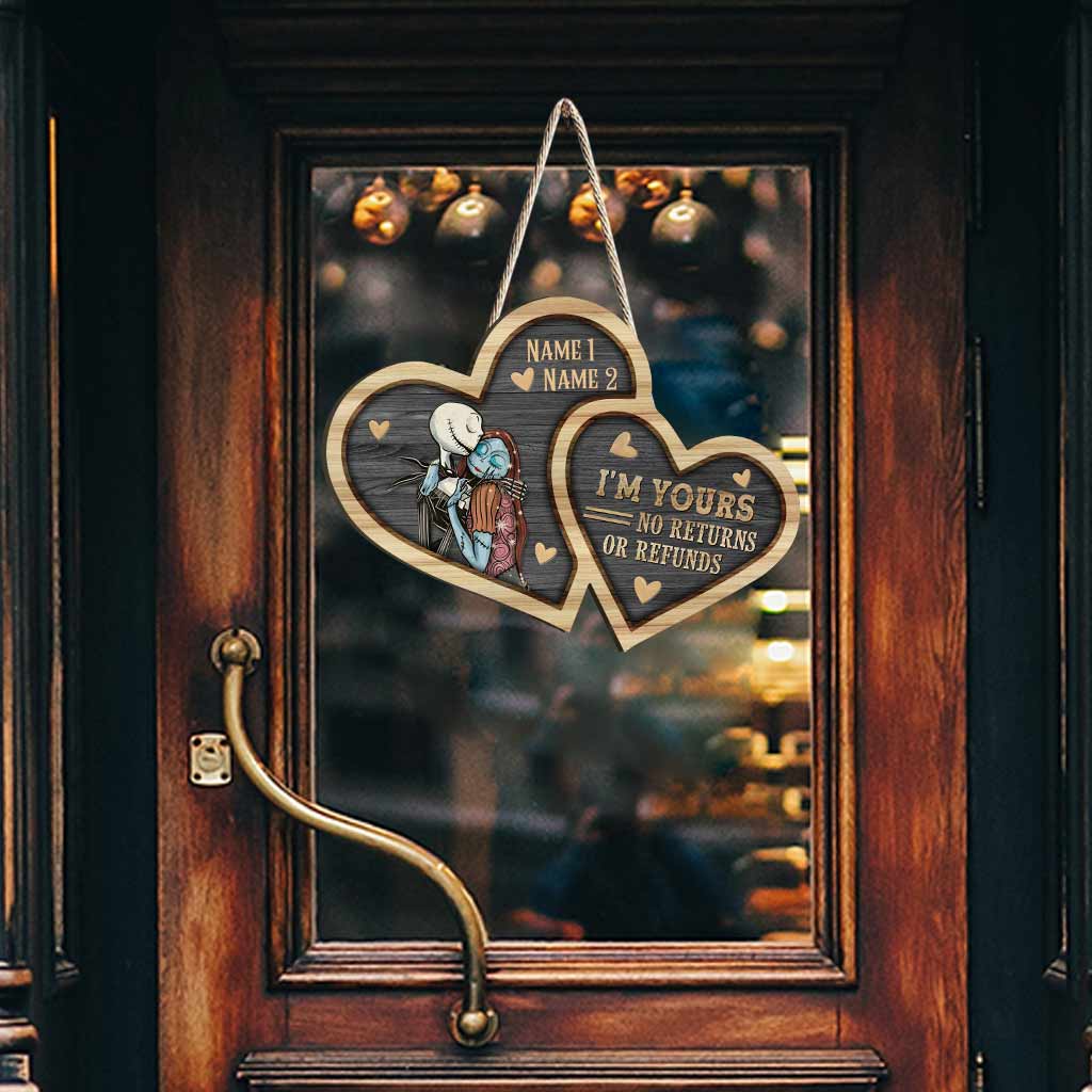 Personalized Couple Wood Sign Custom Heart Design Gift