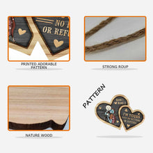 Load image into Gallery viewer, Personalized Couple Wood Sign Custom Heart Design Gift
