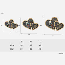 Load image into Gallery viewer, Personalized Couple Wood Sign Custom Heart Design Gift
