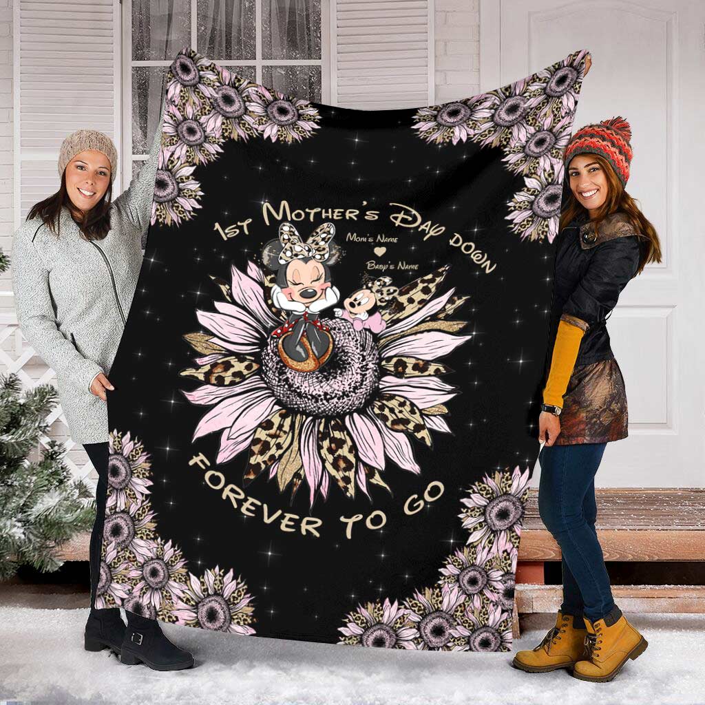 Personalized Mother's Day Blanket Custom Name Gift for Mom