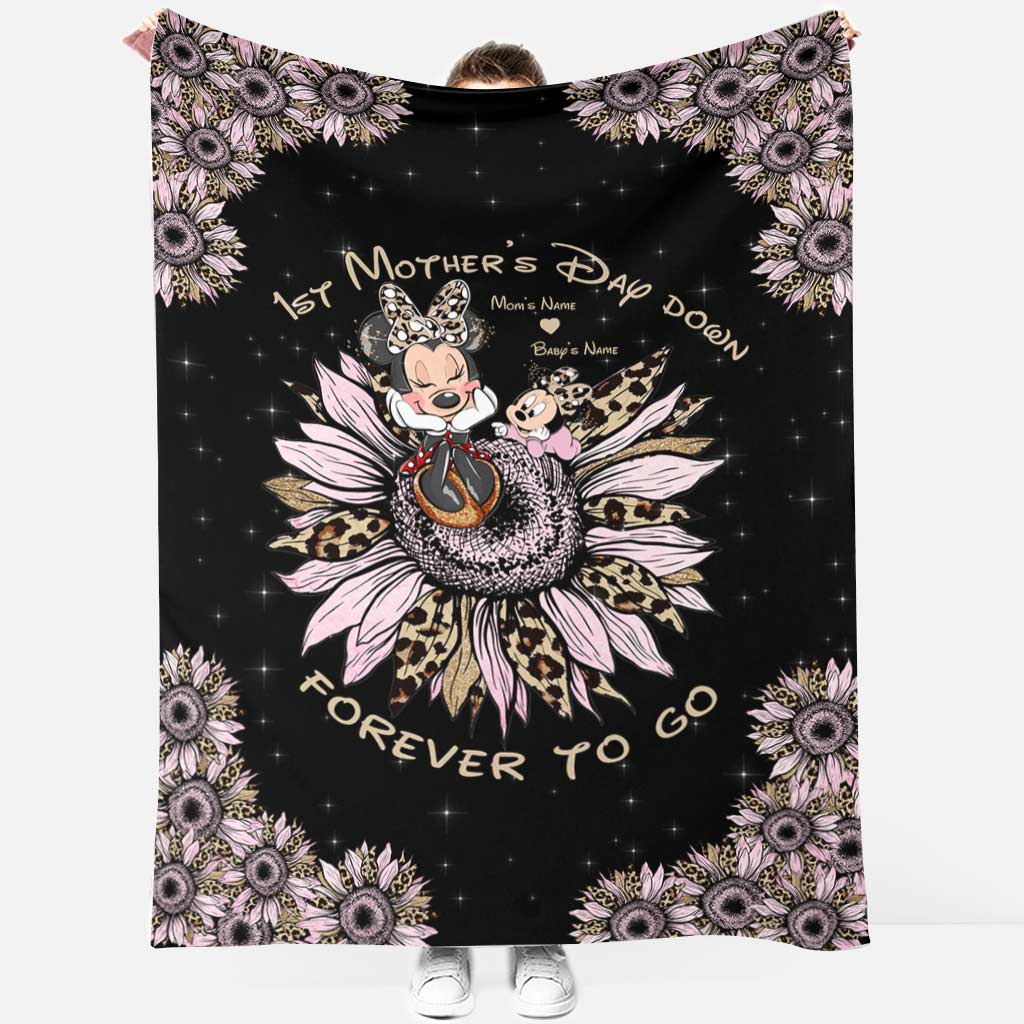 Personalized Mother's Day Blanket Custom Name Gift for Mom