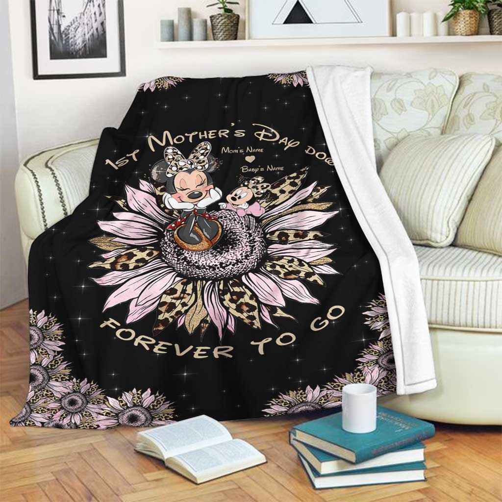 Personalized Mother's Day Blanket Custom Name Gift for Mom