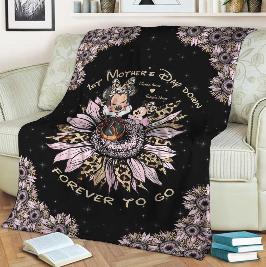 Personalized Mother's Day Blanket Custom Name Gift for Mom