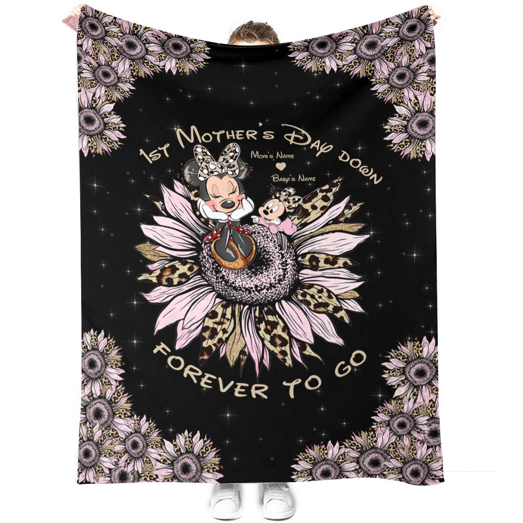 Personalized Mother's Day Blanket Custom Name Gift for Mom