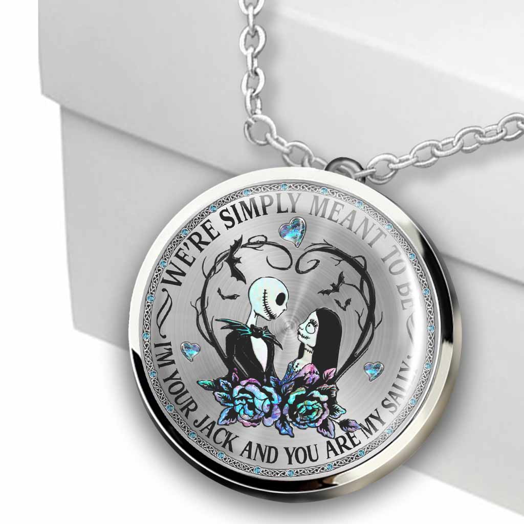 Personalized Nightmare Round Pendant Necklace for Couples - Unique Gift