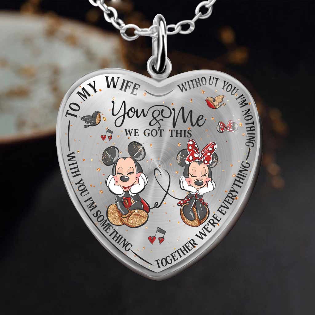 Personalized Heart Pendant Necklace Custom Engraved Gift for Wife