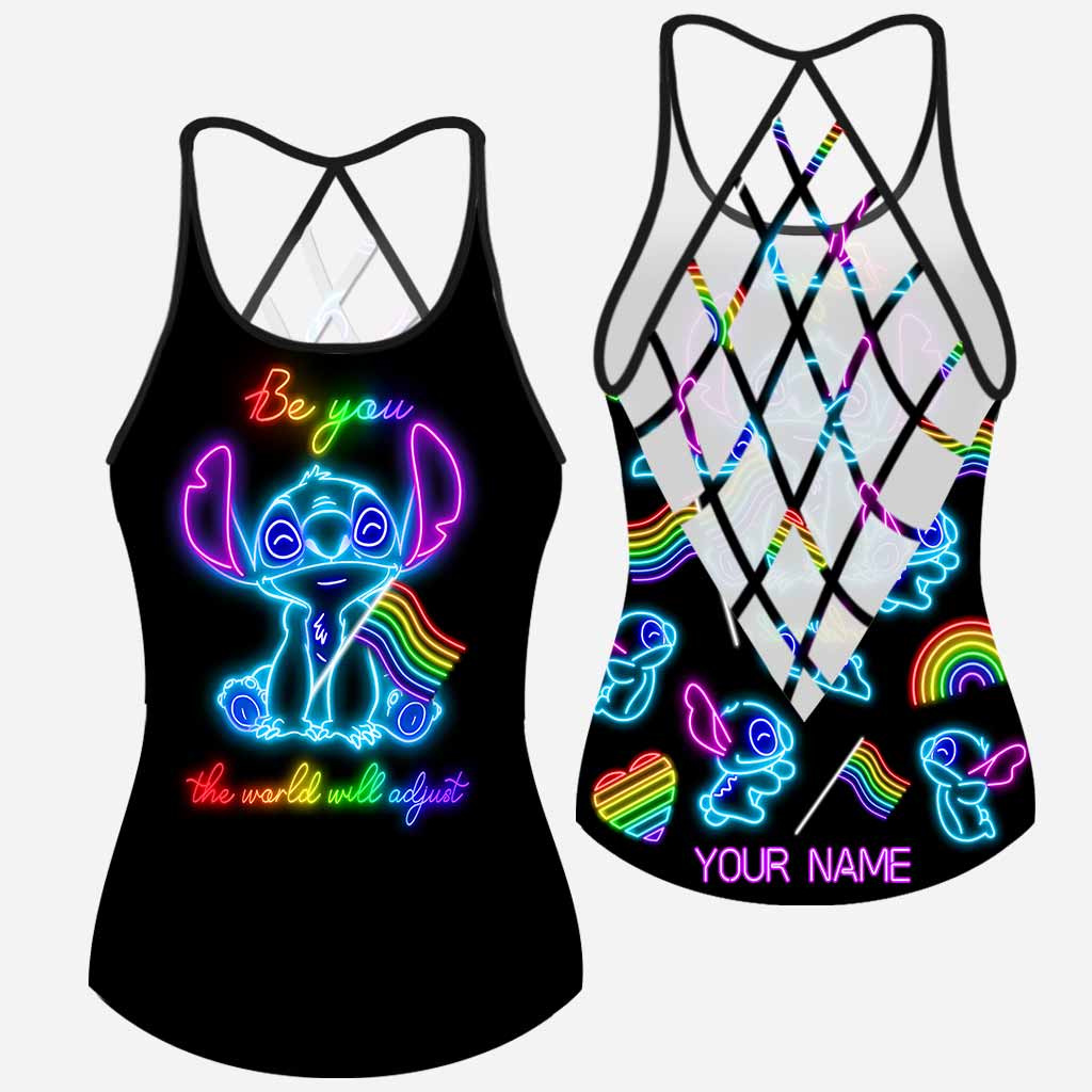 Personalized LGBT Pride Tank Top Custom Name Rainbow Gift