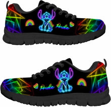 Load image into Gallery viewer, Personalized Rainbow Pride Sneakers Custom LGBT Gift
