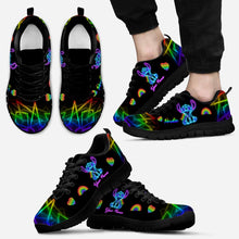 Load image into Gallery viewer, Personalized Rainbow Pride Sneakers Custom LGBT Gift

