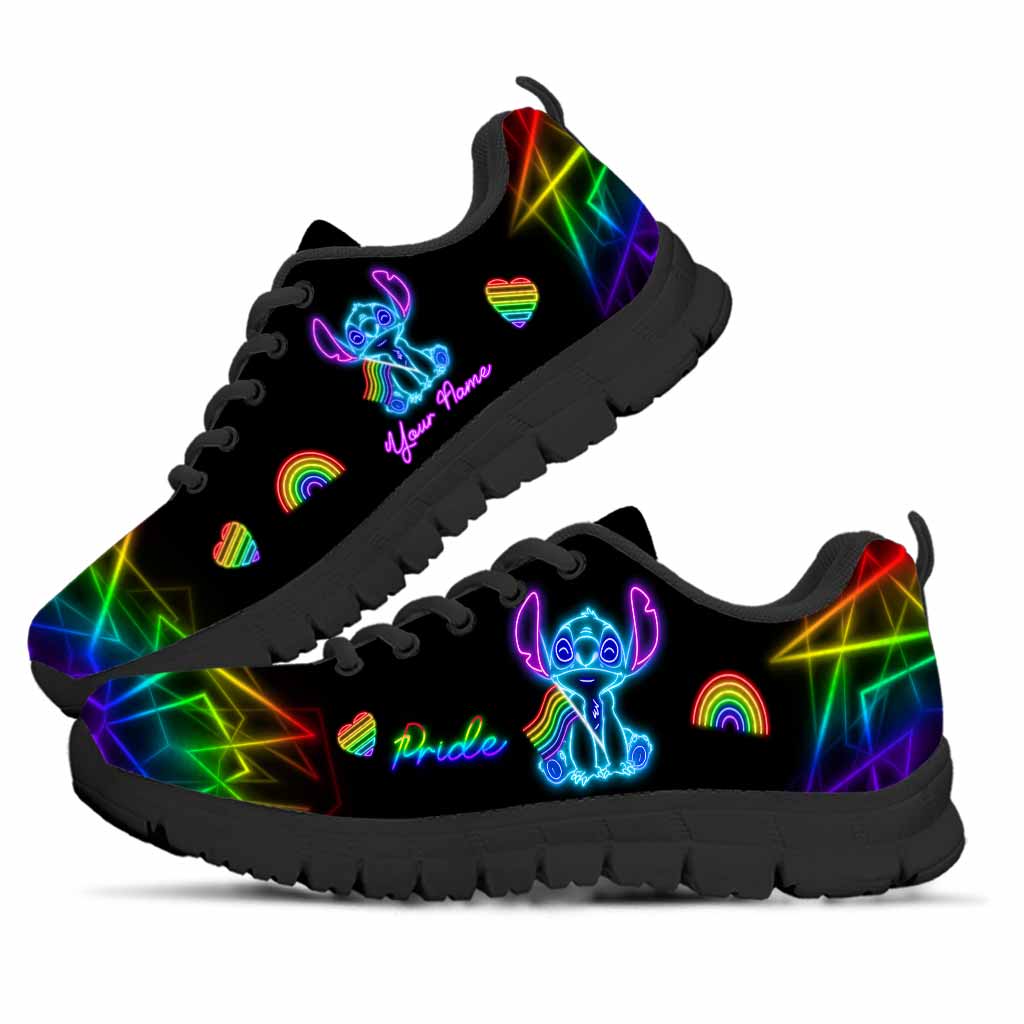 Personalized Rainbow Pride Sneakers Custom LGBT Gift