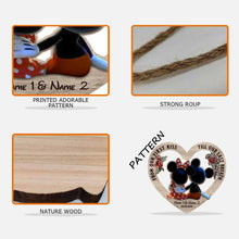 Load image into Gallery viewer, Personalized Wood Sign From Our First Kiss Custom Names Engagement Gift

