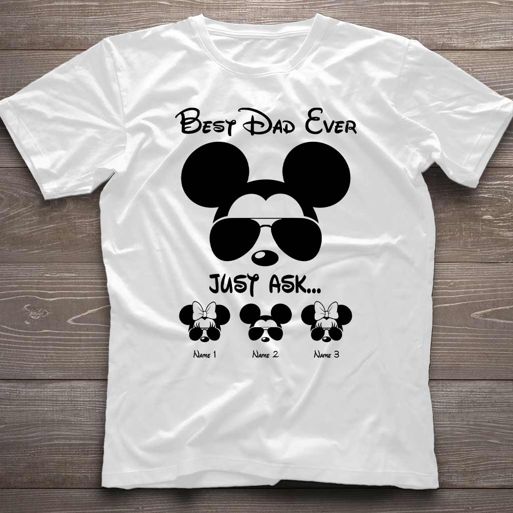 Personalized Mickey Mouse T-shirt & Hoodie Gift for Dad's Day