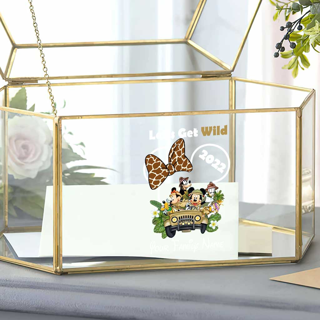Personalized Let's Get Wild Mouse Decal Custom Family Name Sticker