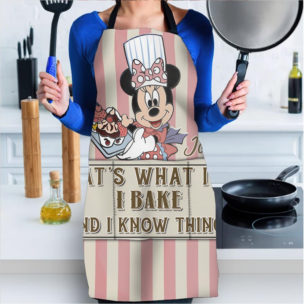 Personalized Baking Apron with Custom Name, Fun Gift for Mom, Christmas Occasion