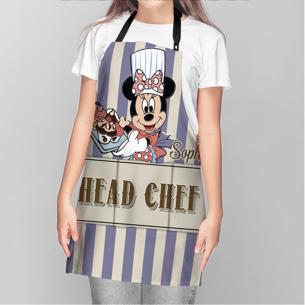 Personalized Head Chef Apron with Custom Name – Great Gift for Mom