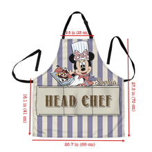 Load image into Gallery viewer, Personalized Head Chef Apron with Custom Name – Great Gift for Mom

