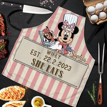 Load image into Gallery viewer, Personalized Mouse Apron Custom Name Gift for Wife
