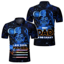 Load image into Gallery viewer, Personalized I Am Their Father Polo Shirt Custom Names Gift for Dad
